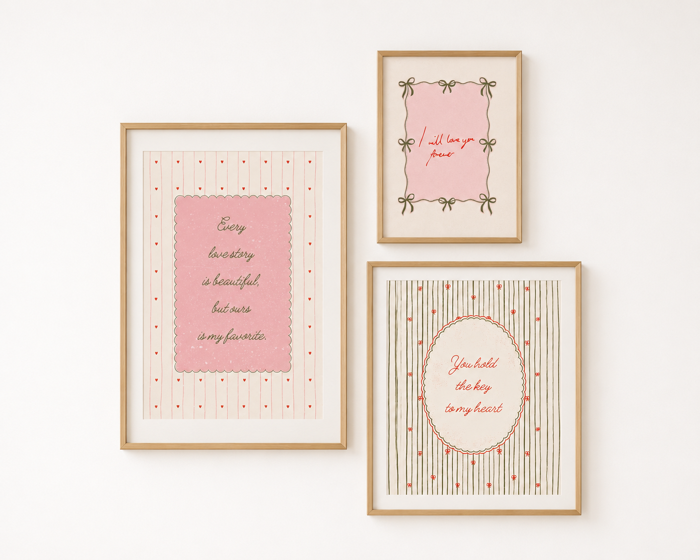Vintage love prints