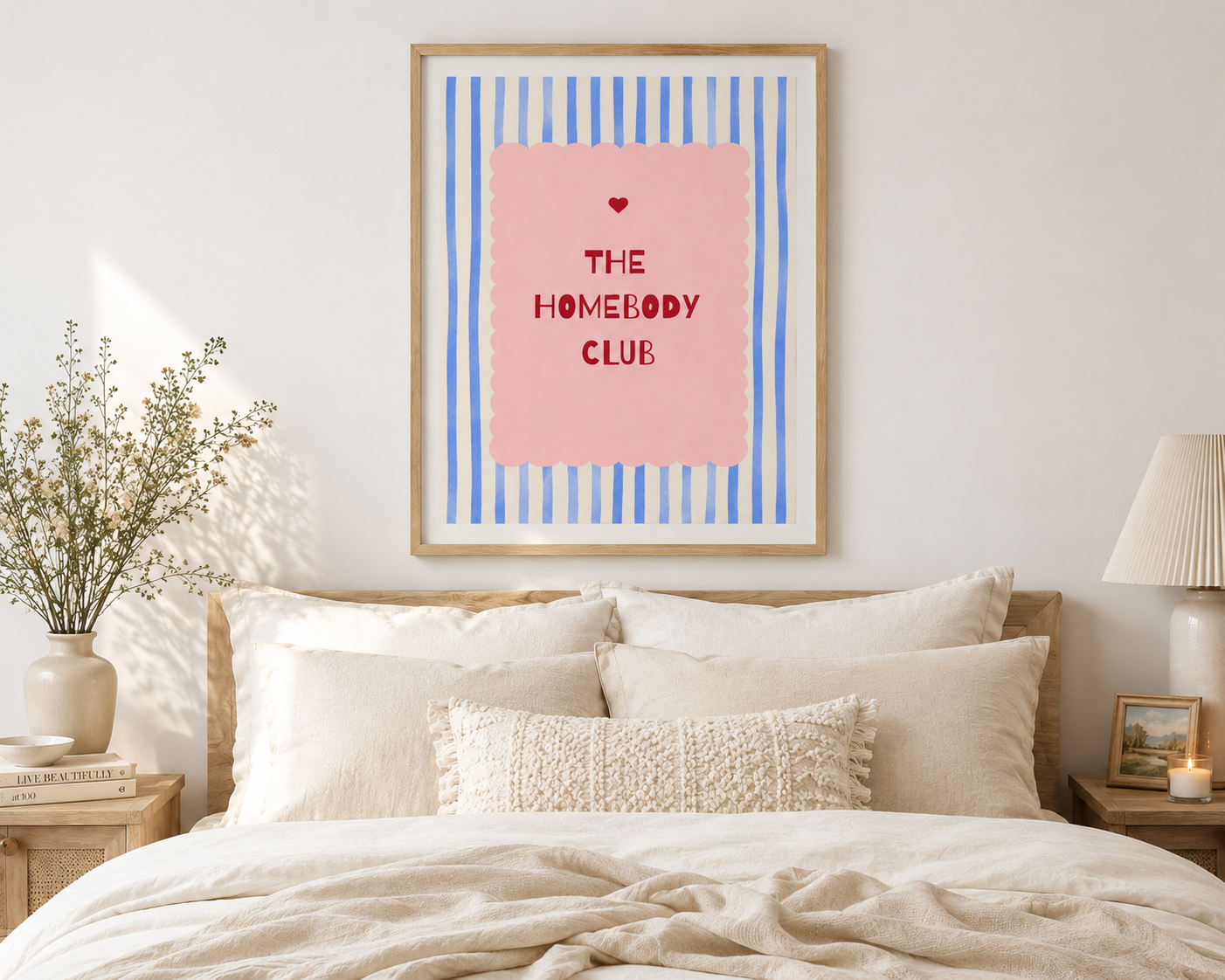 The homebody club wall print