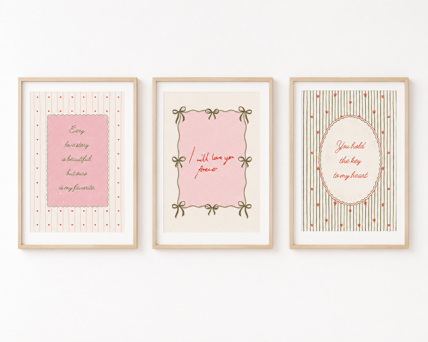 Vintage love prints