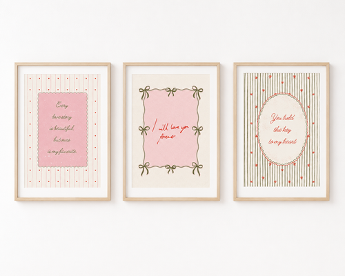 Vintage love prints