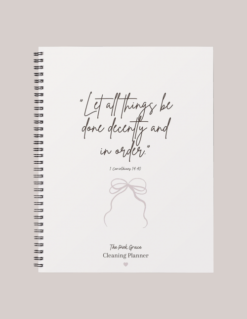 Faith-Based Cleaning Planner | Printable Daily, Weekly & Monthly Schedule Bundle