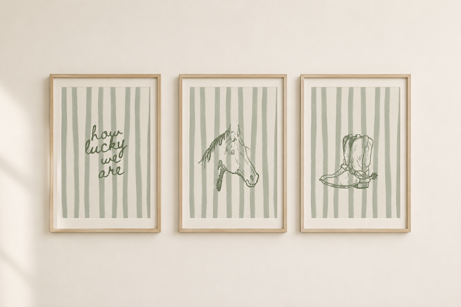 how lucky we are western prints
